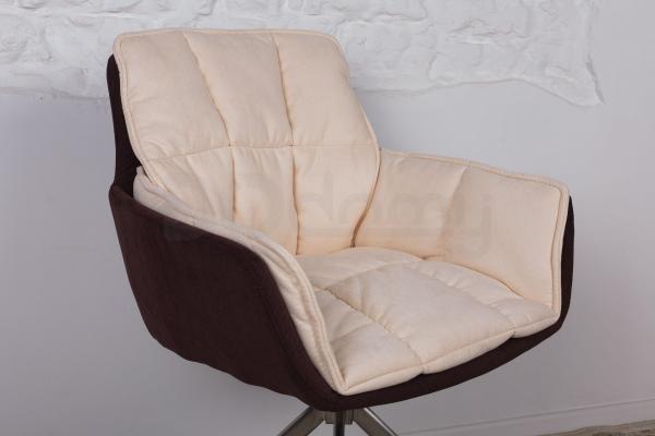 Крісло Nicolas коричнево-бежеву поворотний Palma, фото 5