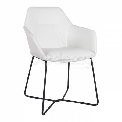 Крісло Nicolas Laredo F518SY біле / чорні ноги, фото 1