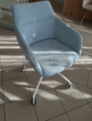 Крісло Nicolas Wenns 1509 з регулюванням висоти блакитне, фото 1