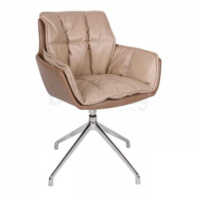 Крісло Nicolas Palma F373 мокко / молочний шоколад поворотний, фото 2