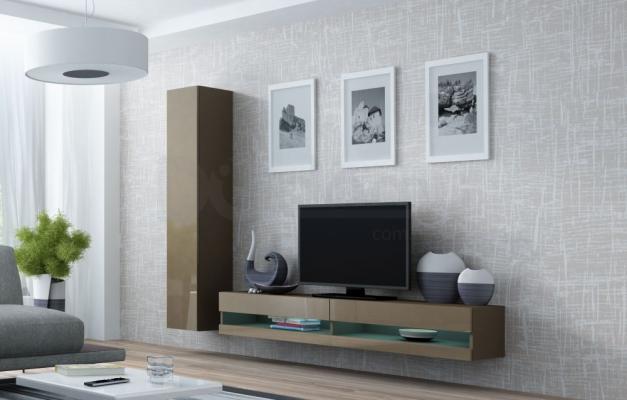 Стенка CAMA VIGO NEW 9 Латте/Латте глянец, фото 1