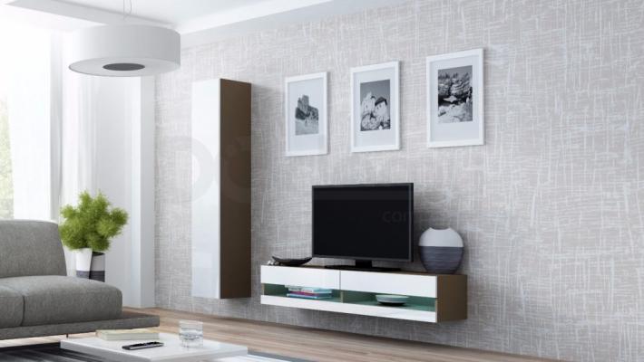 Стінка CAMA VIGO NEW 13 Латте/білий глянець, фото 1