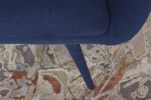 Крісло банкетка Nicolas Maiorica F-261 темно-синя, фото 4