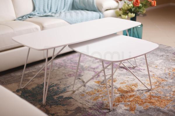 Стіл журнальний Nicolas Lyon B 4570C білий, фото 2