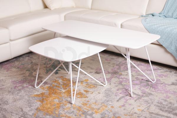 Стіл журнальний Nicolas Lyon B 4570C білий, фото 3