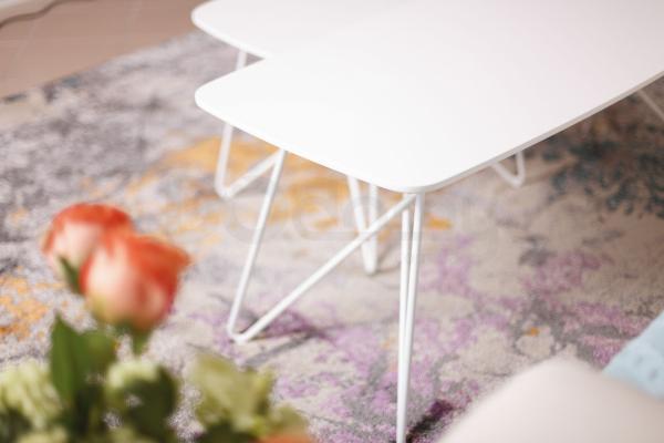 Стіл журнальний Nicolas Lyon B 4570C білий, фото 4