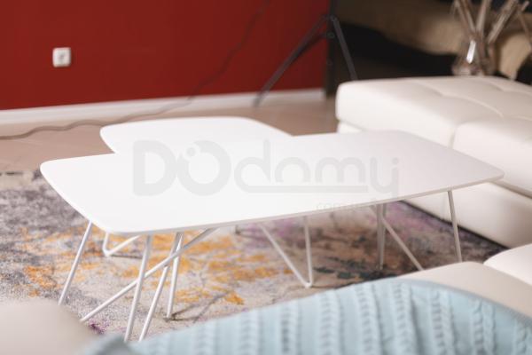 Стіл журнальний Nicolas Lyon B 4570C білий, фото 5