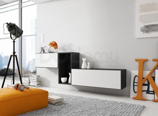 Стінка CAMA ROCO 11 чорний/білий, фото 1