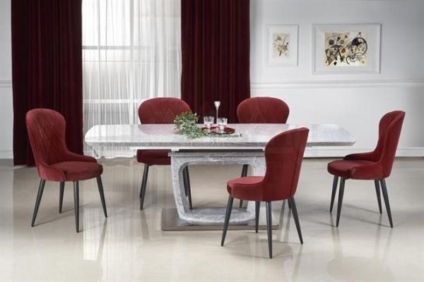 Стол HALMAR ARTEMON раскладной пепельный мрамор, фото 3