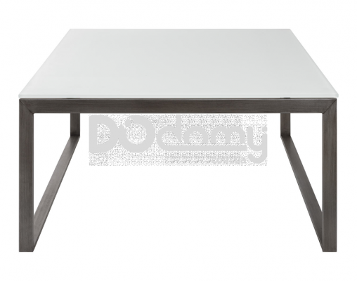 Стол журнальный Nicolas Brighton стекло 89х89 (белый), фото 1