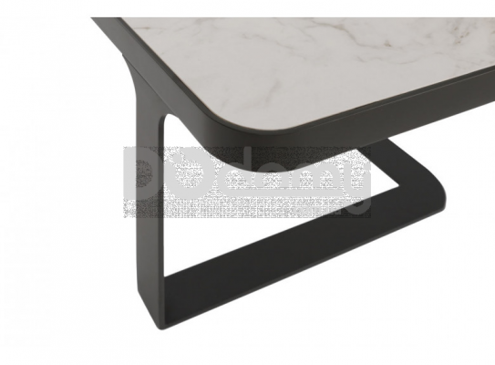 Стіл журнальний Nicolas Sheffield кераміка білий глянець, фото 2