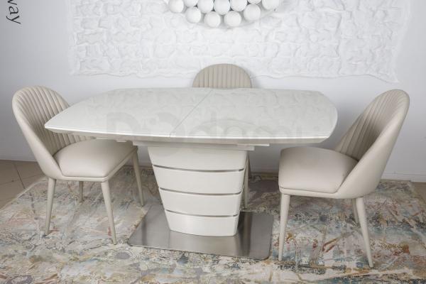 Стол Nicolas Atlanta HT2440 (140/180*90) крем, фото 4