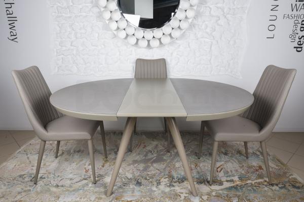 Стіл Nicolas Austin HT2398 (120/160 * 120 * 76) кераміка мокко, фото 1