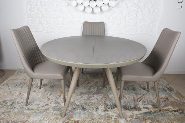 Стіл Nicolas Austin HT2398 (120/160 * 120 * 76) кераміка мокко, фото 6