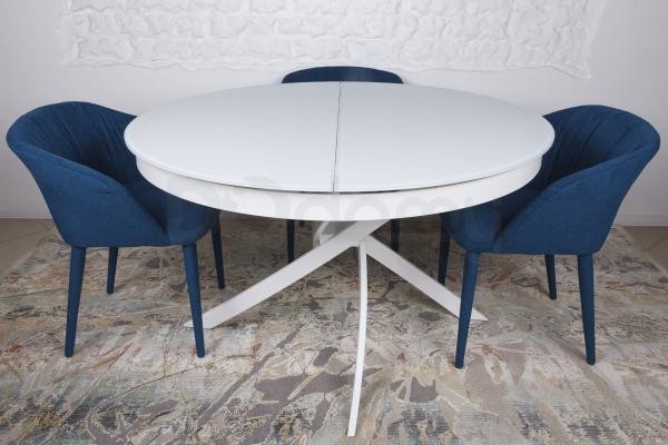 Стіл Nicolas Cambridge 4627L (125/175 * 125) білий, фото 8