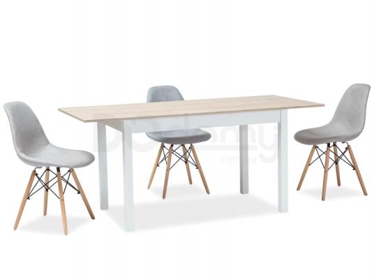 Стол Signal Horacy 125(170)X75 Дуб сонома/Белый мат, фото 2