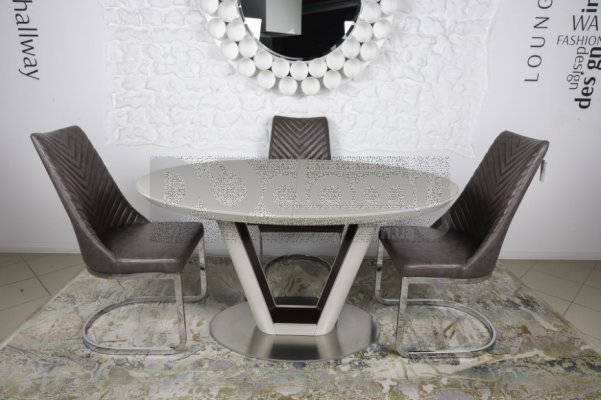 Стіл Nicolas Denver HT2400 140 капучіно / венге, фото 3