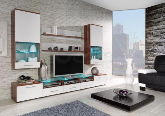 Стенка CAMA II Слива/Белый, фото 1