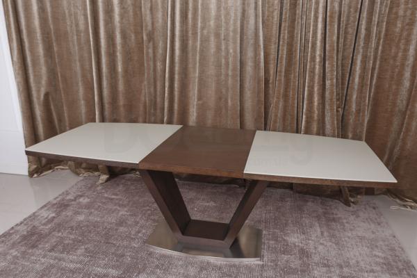 Стіл Nicolas Detroit HT2135 160 крем / венге, фото 6