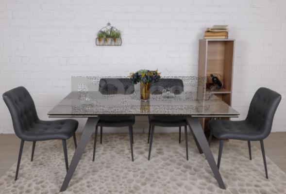 Стіл Nicolas Moss 160 кераміка сірий глянець, фото 1