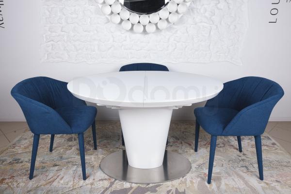 Стіл Nicolas GEORGIA HT2432 Kyoto (120/150 * 85 * 76) білий, фото 2