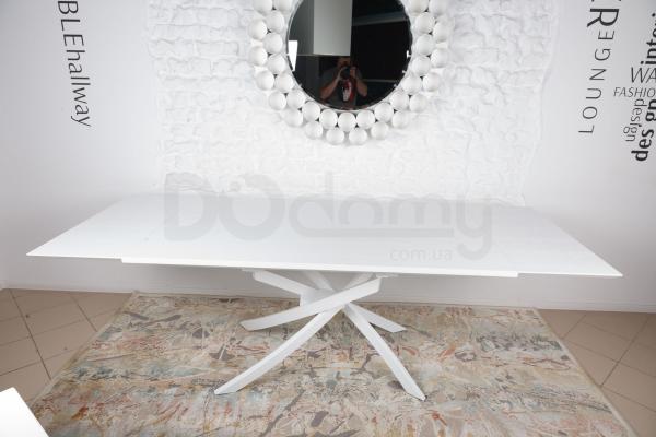 Стіл Nicolas Lincoln 4626L (160/240 * 90) білий шпон, фото 1