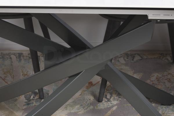 Стіл Nicolas Lincoln 4626L (160/240 * 90) кераміка білий глянець, фото 2