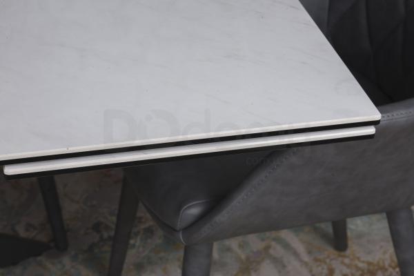 Стіл Nicolas Lincoln 4626L (160/240 * 90) кераміка білий глянець, фото 3