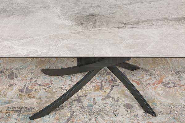 Стол Nicolas Lincoln 4626L (160/240*90) керамика светло-серый глянец, фото 5