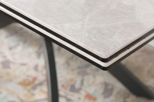 Стол Nicolas Lincoln 4626L (160/240*90) керамика светло-серый глянец, фото 6