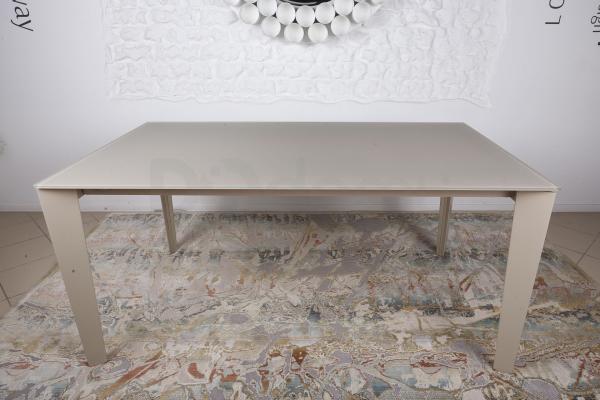 Стіл Nicolas Liverpool 4622L 160 скло капучино, фото 2