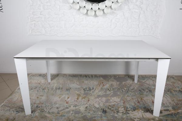 Стіл Nicolas Liverpool кераміка 140 / 230см білий глянець, фото 1