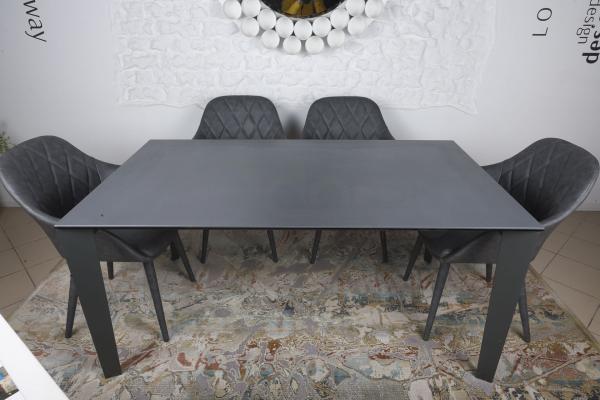 Стіл Nicolas Liverpool 4622L 140см кераміка мокрий асфальт, фото 1