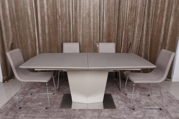 Стіл Nicolas Michigan HT2368 (180/230 * 95) склокераміка мокко / пудра, фото 1