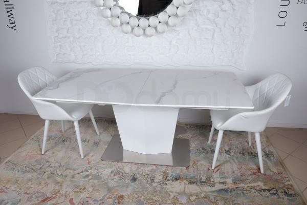 Стол Nicolas Michigan HT2368 (180/230*95) керамика белый, фото 1