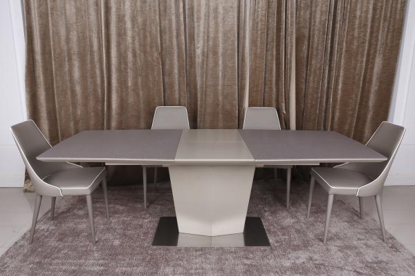 Стол Nicolas Michigan HT2368 (180/230*95) стеклокерамика мокко/баклажан, фото 2