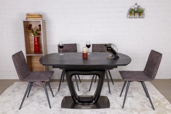 Стіл Nicolas Ottawa HT2510 (140/180 * 85) коричневий графіт кераміка, фото 6