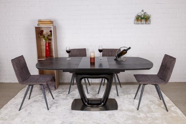 Стіл Nicolas Ottawa HT2510 (140/180 * 85) коричневий графіт кераміка, фото 7