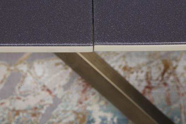 Стол Nicolas Portland HT2395 160 мокко/баклажан/олово стеклокерамика, фото 3