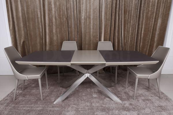 Стіл Nicolas Portland HT2395 160 мокко / баклажан склокераміка, фото 1