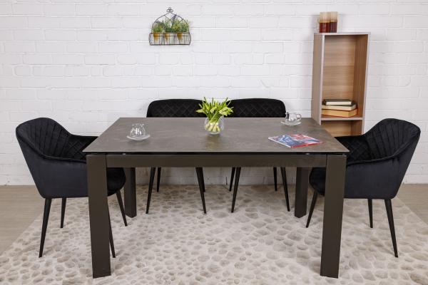 Стіл Nicolas Oslo 140 кераміка коричневий, фото 5