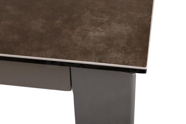 Стіл Nicolas Oslo 140 кераміка коричневий темний, фото 4