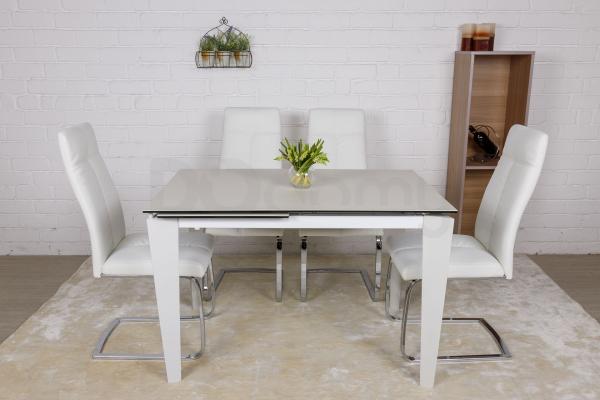 Стіл Nicolas Alta DF511T 120 кераміка білий матт, фото 5