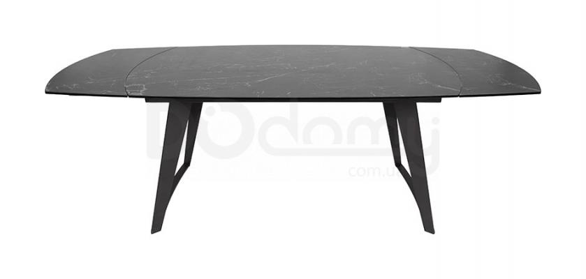 Стол Nicolas Calgary HT93005 (160/230*90) керамика черный мрамор, фото 2