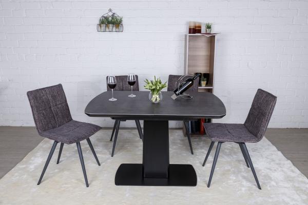 Стіл Nicolas Maryland HT81002 (120/160 * 80) сіро-коричнева кераміка, фото 4