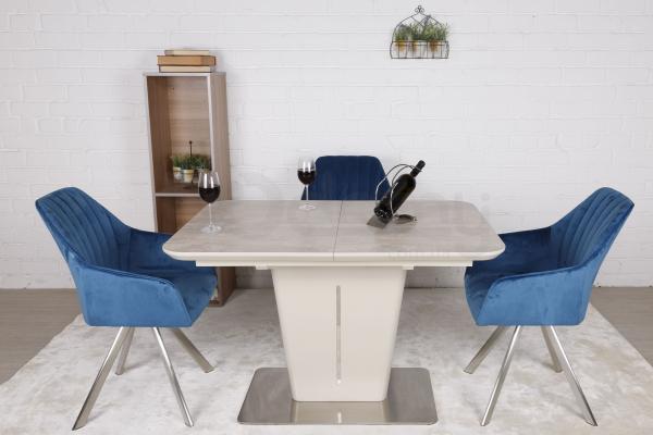 Стіл Nicolas Alabama HT2695 (120/160 * 80) кераміка бежевий, фото 5