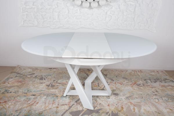 Стол Nicolas EDINBURH 4710 (110/155*110*75) белый, фото 1