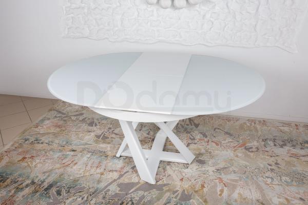 Стол Nicolas EDINBURH 4710 (110/155*110*75) белый, фото 2