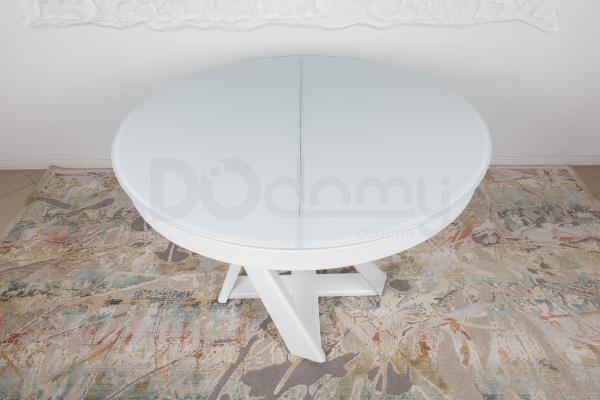 Стол Nicolas EDINBURH 4710 (110/155*110*75) белый, фото 5