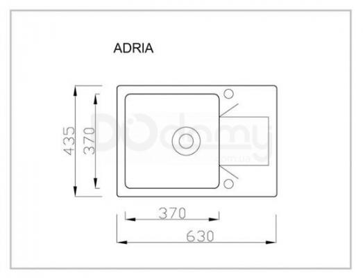 Мийка HALMAR ADRIA граніт сіра, фото 2